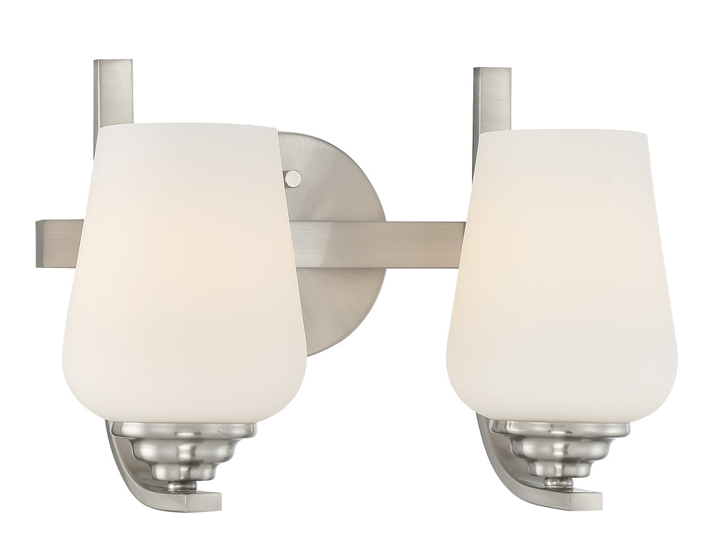 SHYLOH - 2 LIGHT, BATH FIXTURE IN METAL