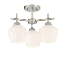 Minka-Lavery 2172-84 - CAMRIN - 3 LIGHT SEMI FLUSH / CHANDELIER