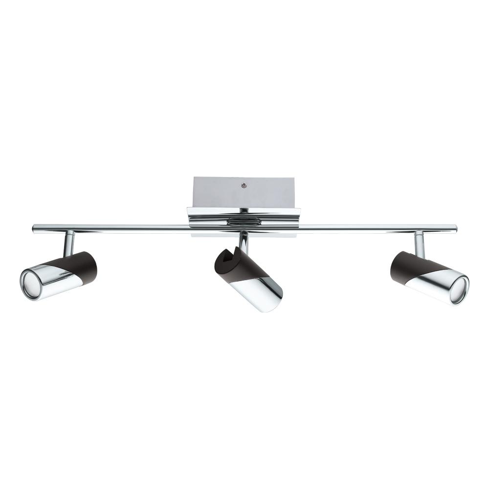 3 LT LED Track Light w/ Chrome Finish & Chrome & Black Adjustable Lamp Heads