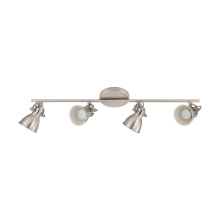 Eglo 204195A - 4 LT Track Light w/ Matte Nickel Finish & Adjustable Lamp Heads