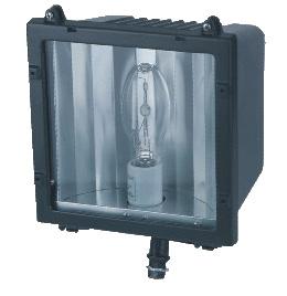 FLOOD DC555 GLASS 100HPS M120 BZ