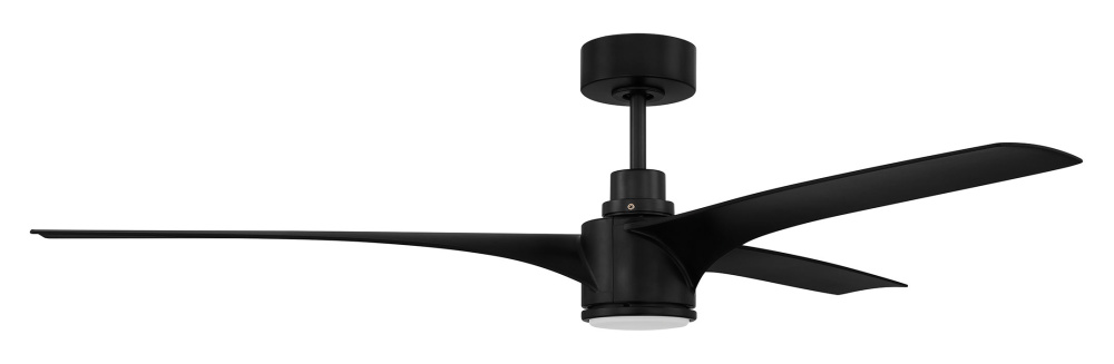 60" Ceiling Fan w/DC Motor, W/Blades & LED Light kit, Wi-Fi, Damp Rated