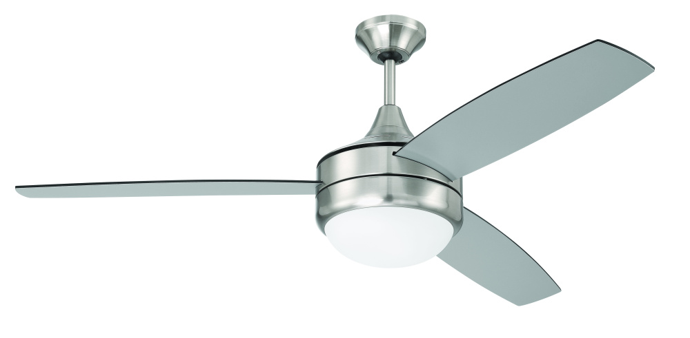 52" Ceiling Fan w/ 3 Blades, LED Light Kit & Wall Control