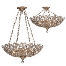Crystorama 7587-DT - Sterling 5 Light Distressed Twilight Chandelier