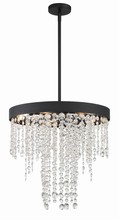 Crystorama WIN-615-BF-CL-MWP - Winham 5 Light Black Forged Chandelier
