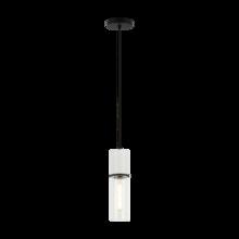 Matteo Lighting C39911MB - Marmor Matte Black + White Marble Pendant