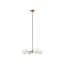 Matteo Lighting CX31704MWAG - Orb Matte White Pendant / Ceiling Mount