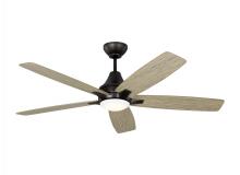 Generation Lighting 5LWDR52AGPD - Lowden 52"Integrated LED Aged Pewter Ceiling Fan with Light Kit, Remote