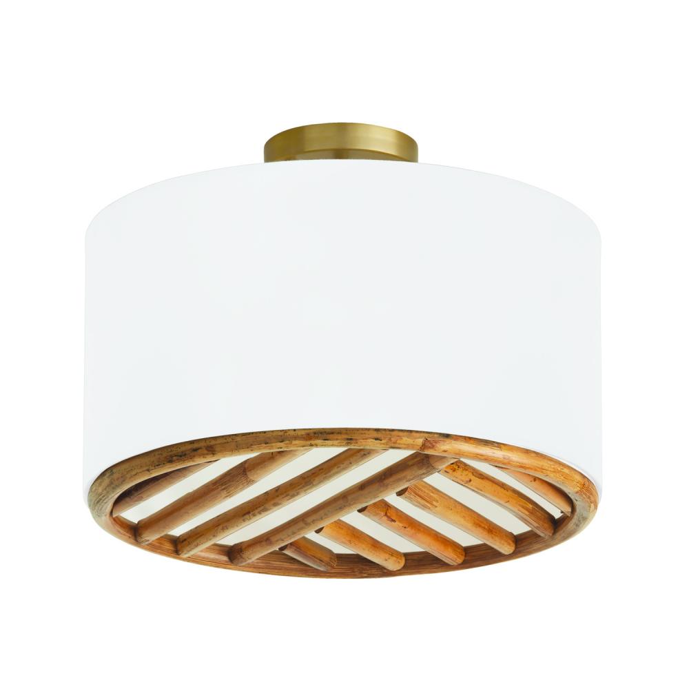 3-Light Dual Mount Pendant or Semi-Flush