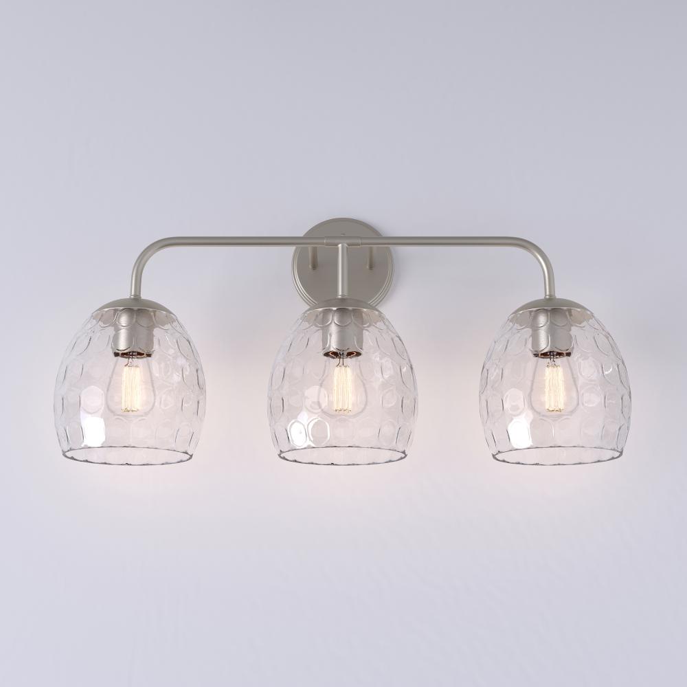 Gallos 3-Light Vanity Brushed Nickel