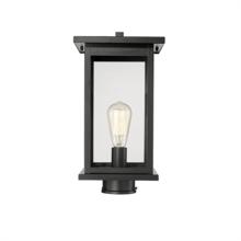 Millennium 4124-PBK - Bowton 1-Light Outdoor Post Lantern Powder Coated Black