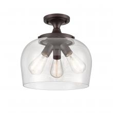 Millennium 9713-RBZ - Ashford 3-Light Semi-Flushmount Light Rubbed Bronze