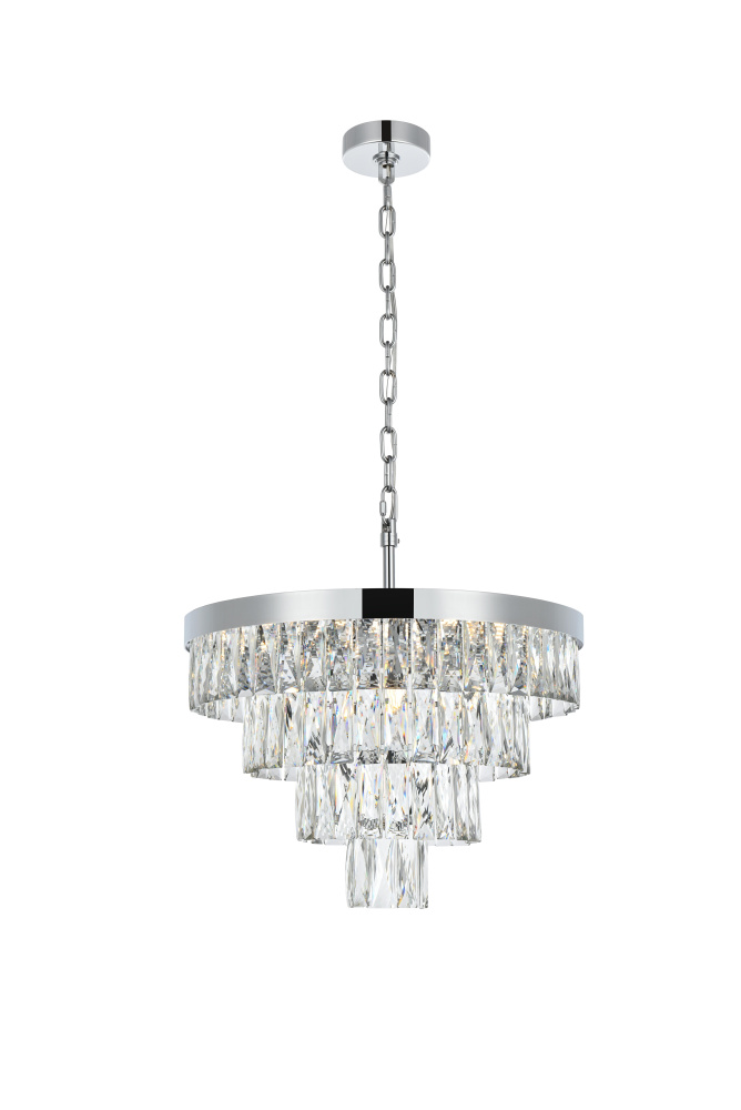Pendant D20"H14"L10 Chrome