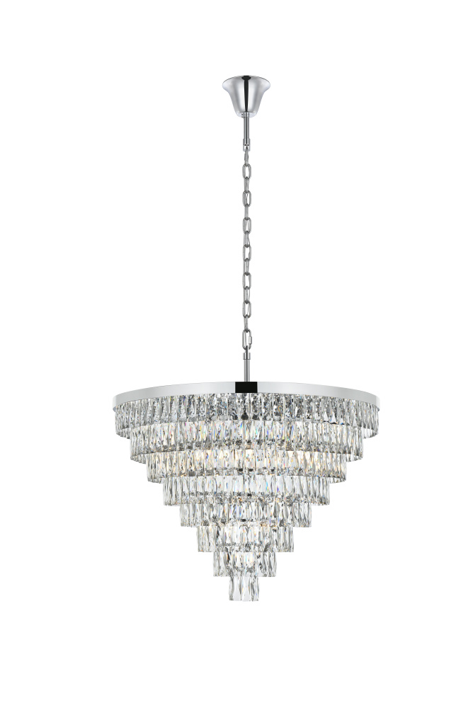 Pendant D36"H27"L29 Chrome