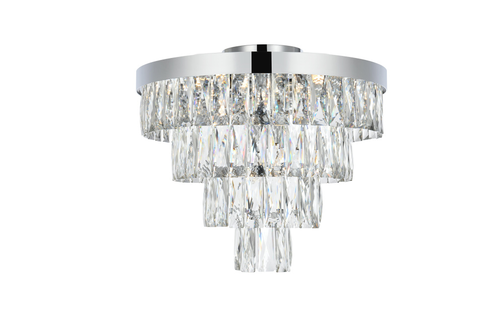 Flush Mount D18"H15.5"L6 Chrome