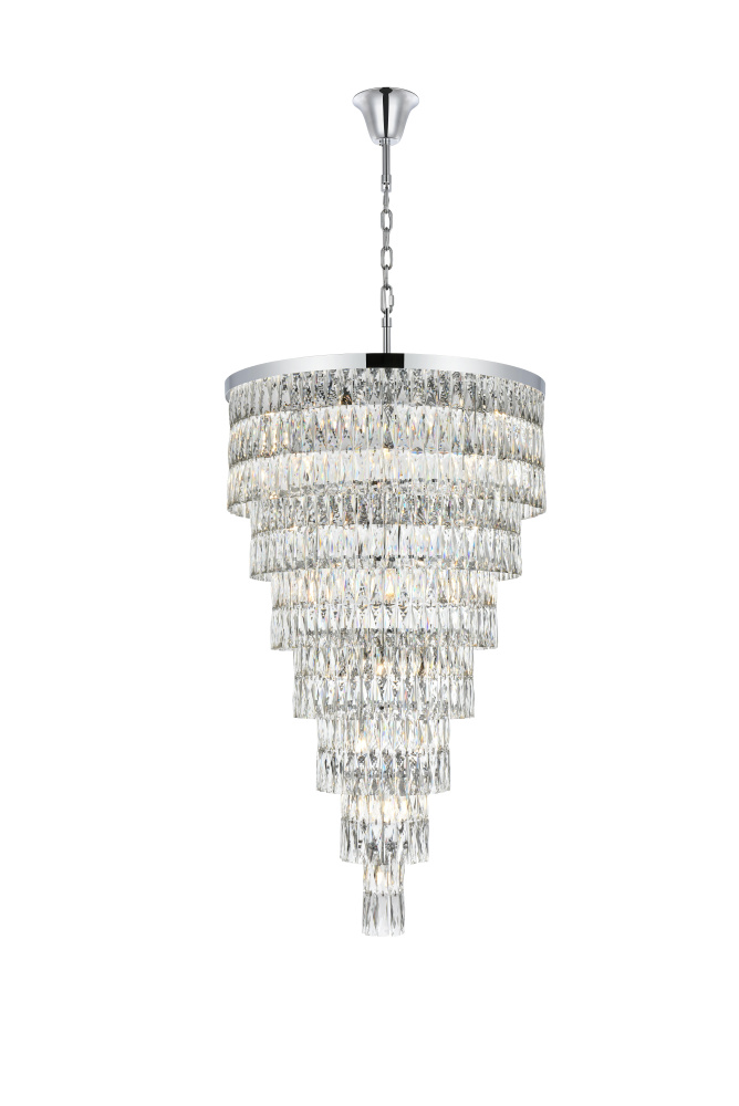 Pendant D32"H54"L41 Chrome