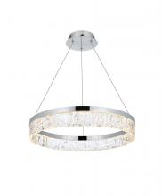 Elegant 2050D22C - Linden 22 Inch Adjustable LED Chandelier in Chrome