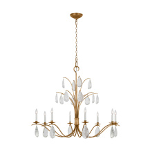 Visual Comfort & Co. Studio Collection CC1598ADB - Shannon traditional 8-light extra large chandelier in antique gild