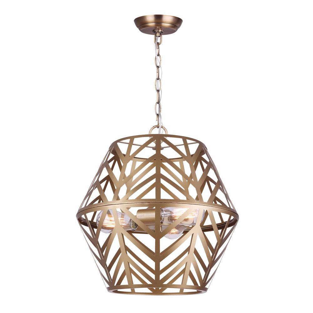 MAUD, 3 Lt 16.5" Wide Rod Chandelier, 100W Type A, 16.5" W x 17.5" H
