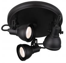 Canarm ICW622A03BK10 - Polo 3 Light Track Lighting, Black Finish