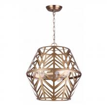 Canarm ICH635B03PGD17 - MAUD, 3 Lt 16.5" Wide Rod Chandelier, 100W Type A, 16.5" W x 17.5" H
