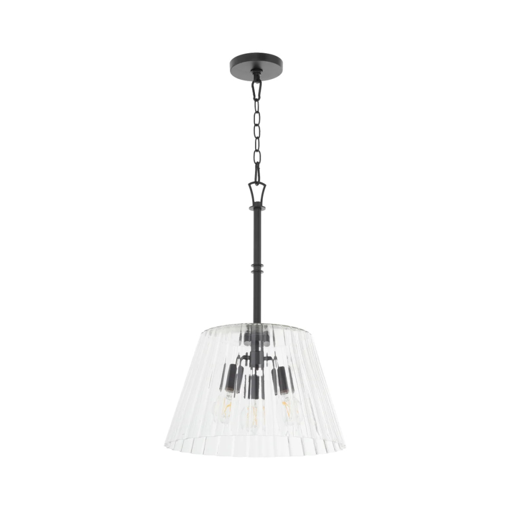 LAWTON 16" PENDANT - MATTE BLACK