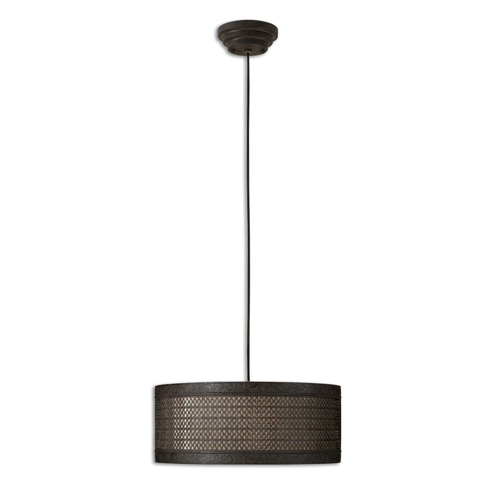 Uttermost New Orleans 3 Light Drum Pendant